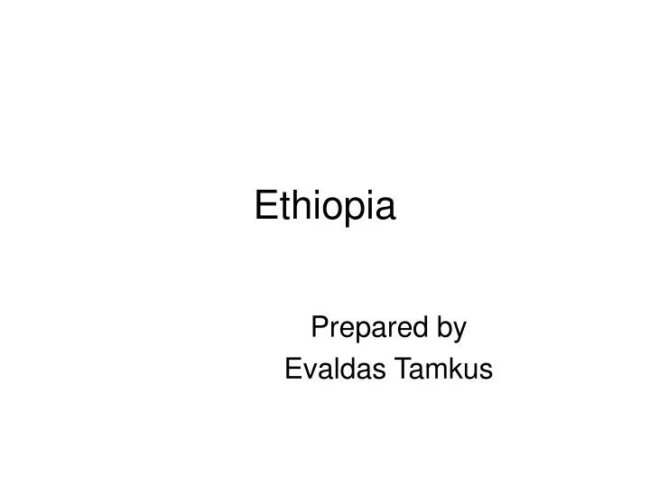 ethiopia n.
