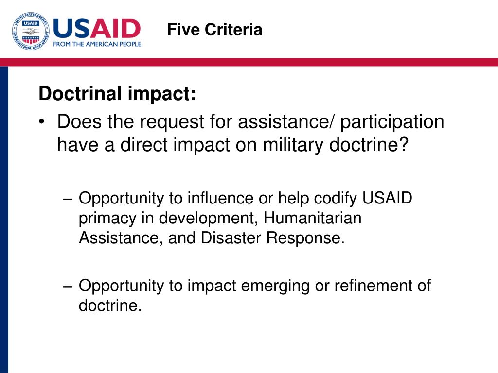 PPT USAID/DCHA DoD Exercise Participation PowerPoint Presentation