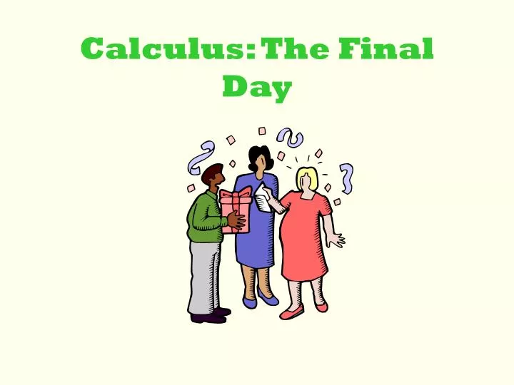 calculus the final day n.