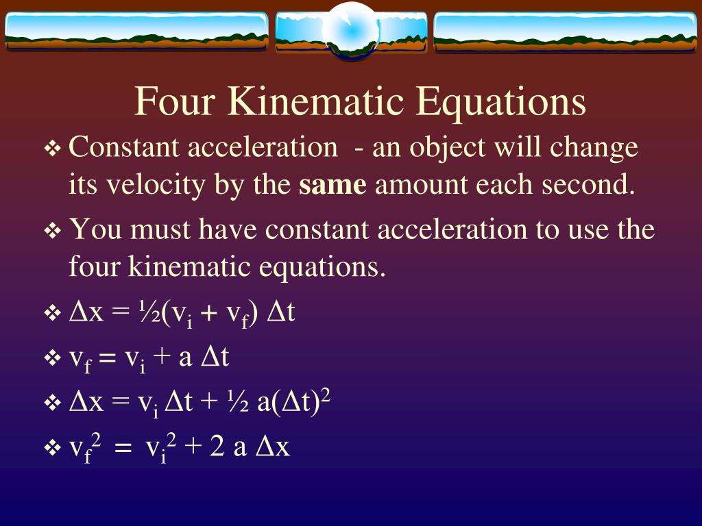 ppt-quick-review-four-kinematic-equations-free-fall-powerpoint