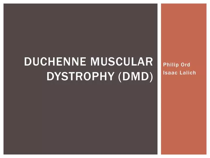 PPT - Duchenne muscular dystrophy (DMD) PowerPoint Presentation, free ...