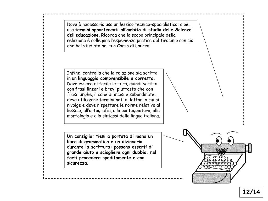 PPT - GUIDA ALLA SCRITTURA DELLA RELAZIONE DI TIROCINIO a cura di