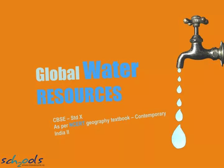 PPT Global Water RESOURCES PowerPoint Presentation, free download