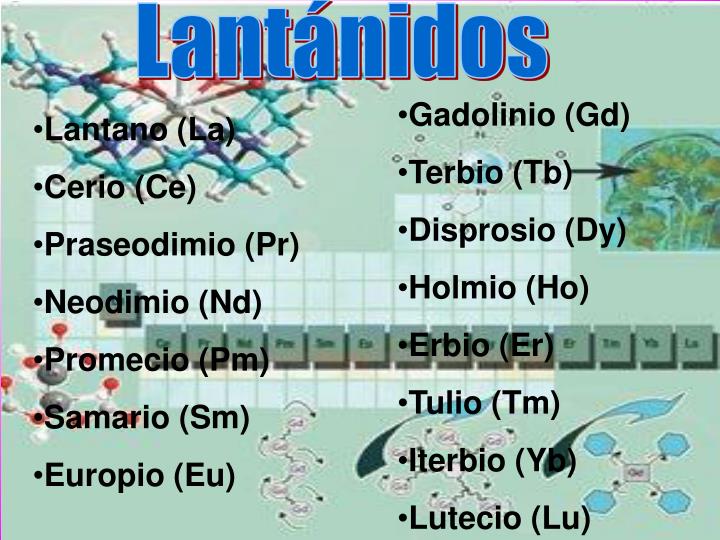 PPT - Lantánidos y Actínidos PowerPoint Presentation - ID:4020522