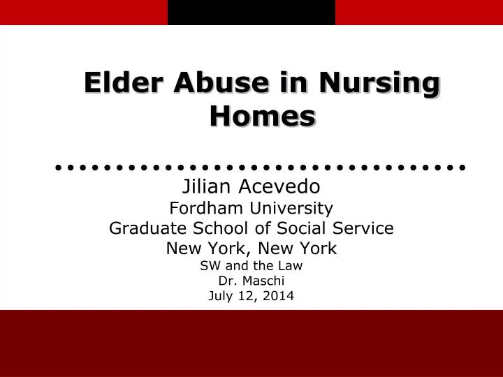 elder abuse in nursing homes n.