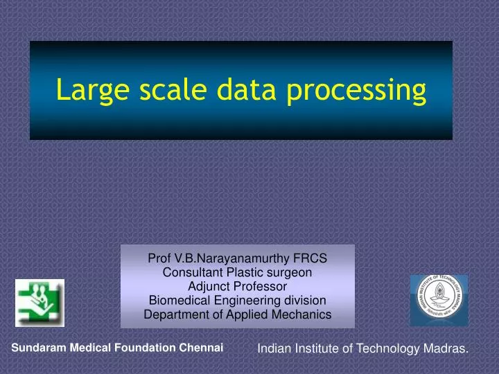 PPT Large scale data processing PowerPoint Presentation, free