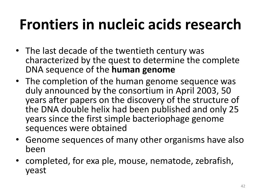 PPT Chemistry of Nucleic Acid 4 th year Department