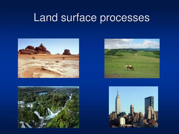 land surface processes n.