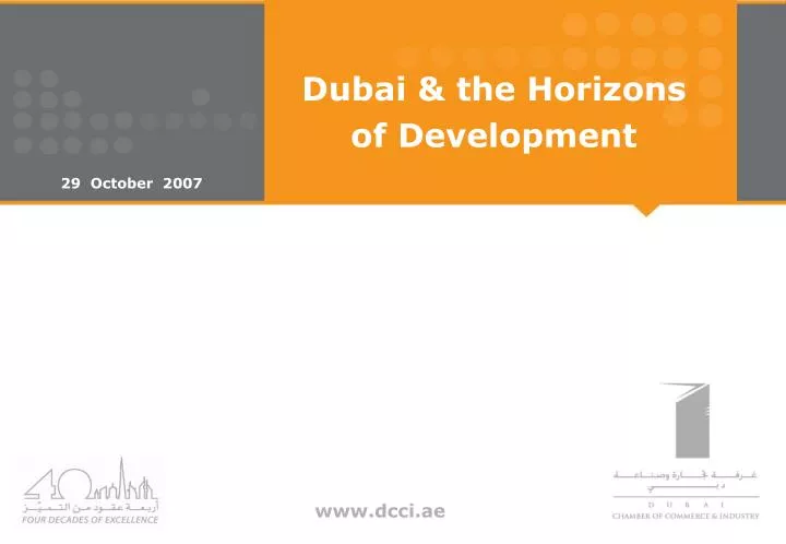 dubai the horizons of development n.
