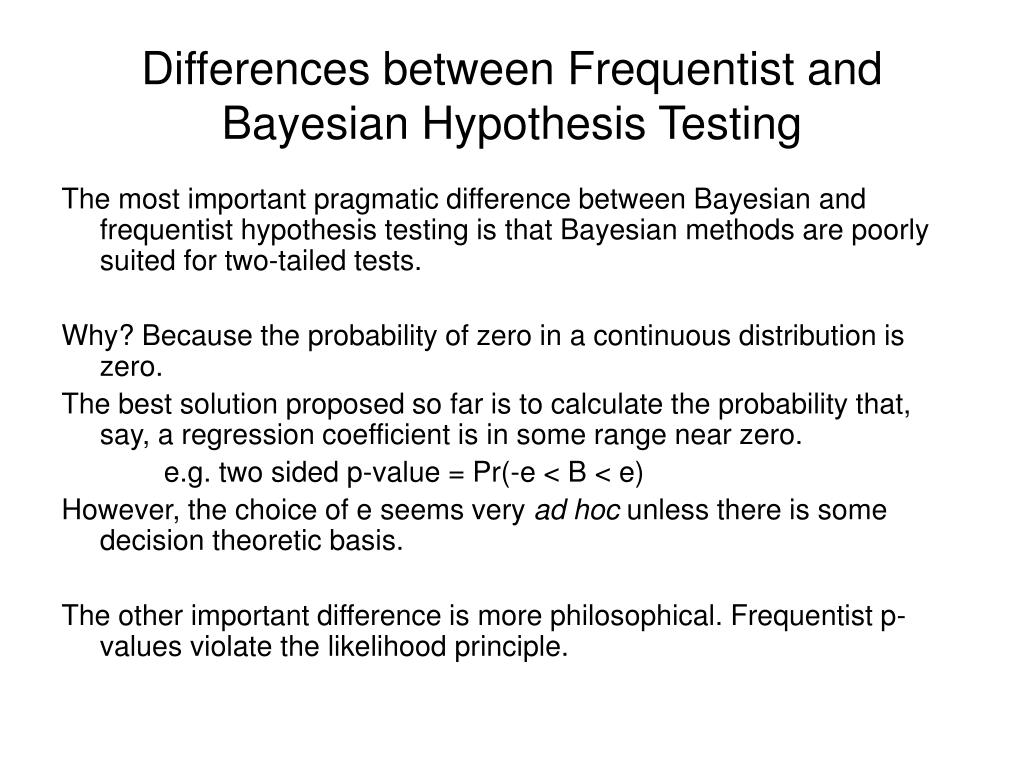 bayesian hypothesis testing examples