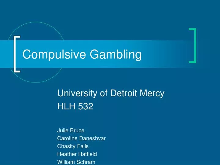 PPT Compulsive Gambling PowerPoint Presentation, free download ID