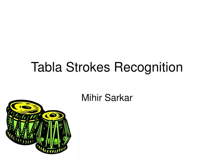 tabla strokes recognition n.