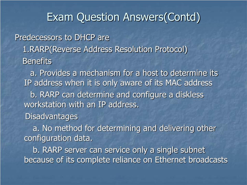windows dhcp interview questions and answers
