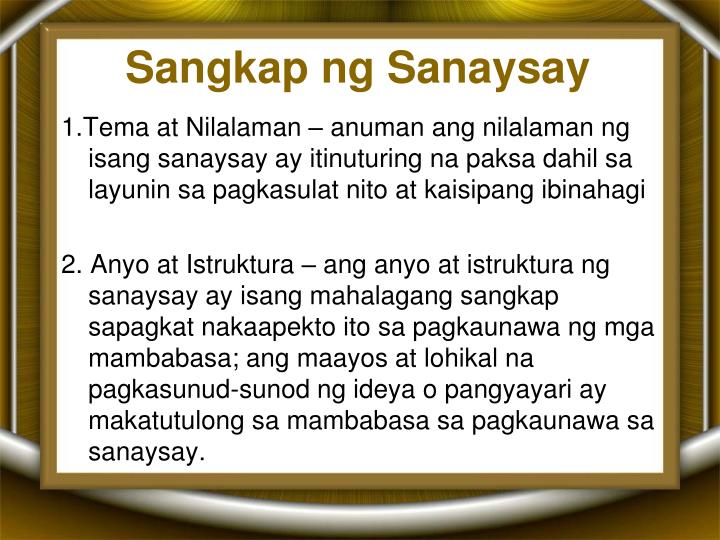 Ano Ang Sanaysay At Mga Uri Ng Elementong Ito Huxley Sanaysay | Porn