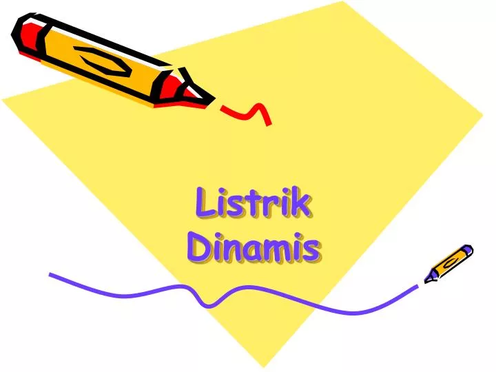  PPT  Listrik  Dinamis PowerPoint  Presentation ID 4028725