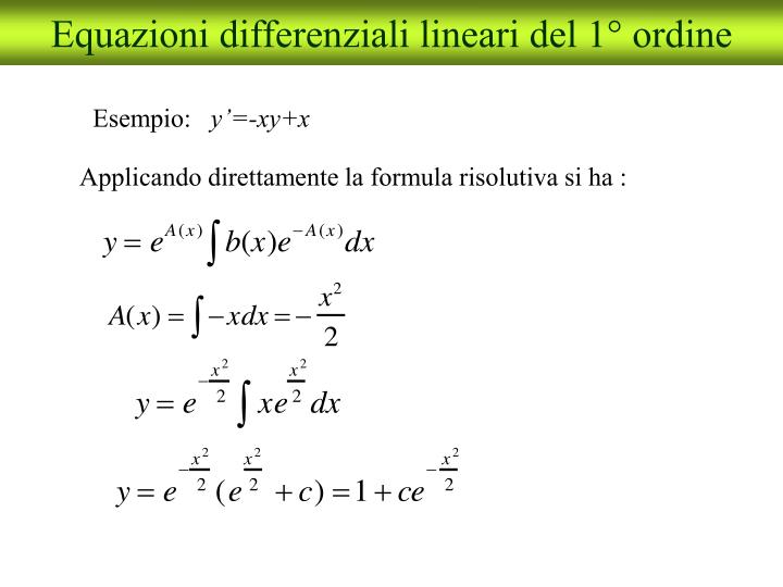 PPT - Equazioni differenziali - introduzione PowerPoint ...