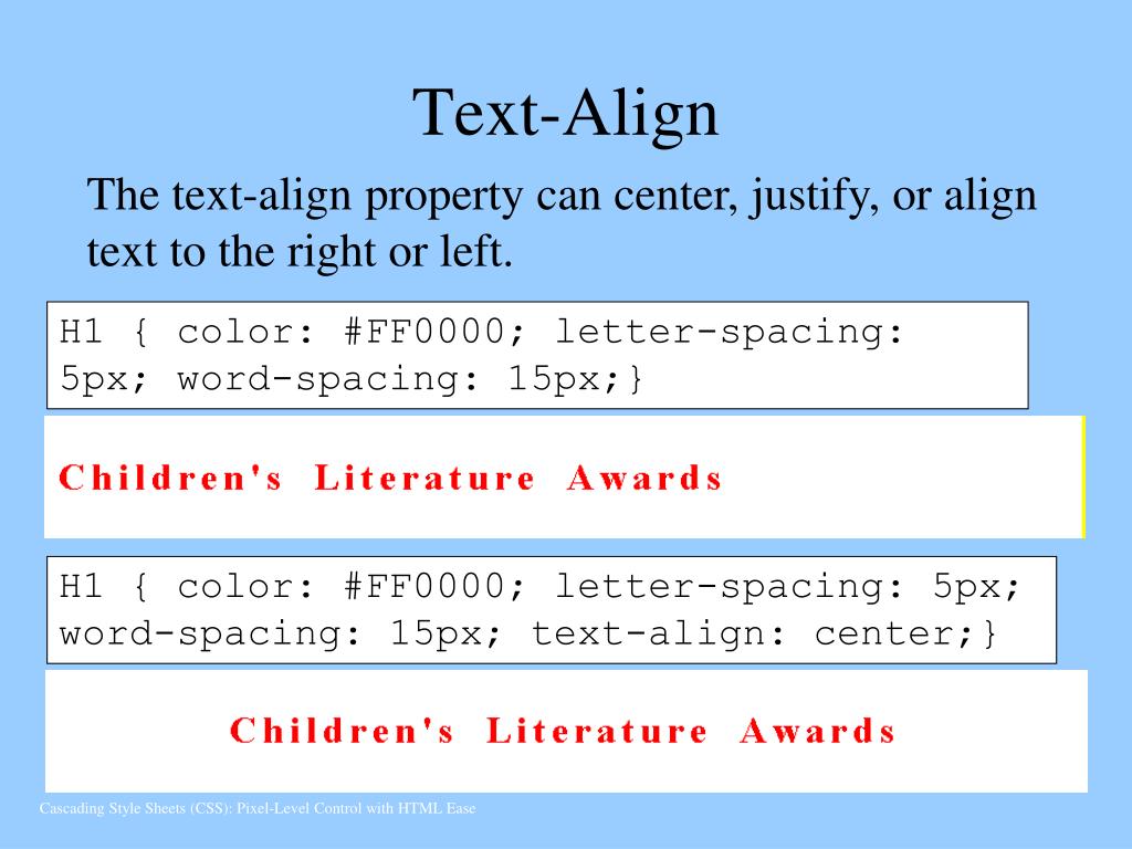 Html p align