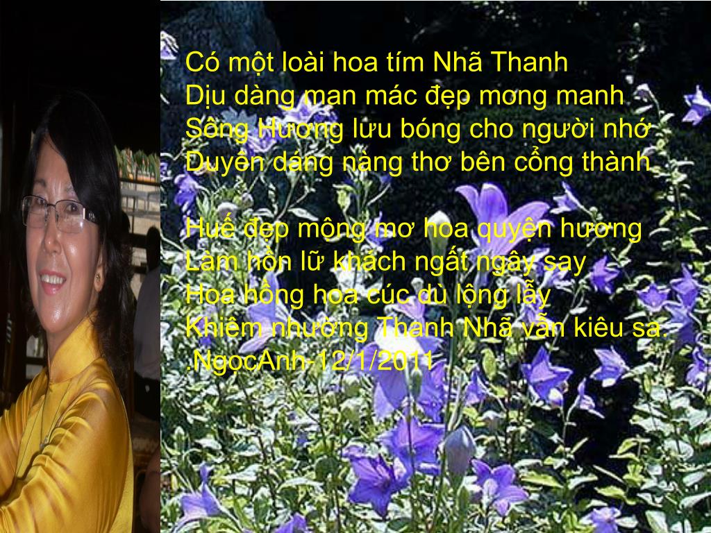 PPT - C%C3%B3+m%E1%BB%99t+lo%C3%A0i+hoa+t%C3%ADm+Nh%C3%A3+Thanh ...