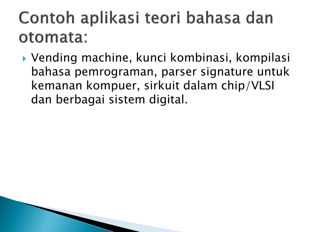 teori bahasa formal dan otomata teori bahasa formal dan otomata
