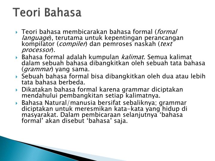 otomata dan teori bahasa otomata dan teori bahasa