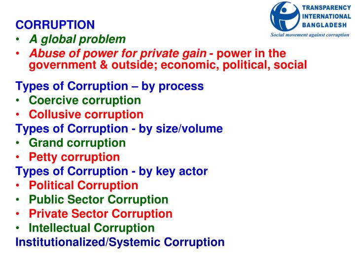 PPT - Corruption & Anti-corruption PowerPoint Presentation - ID:4033448