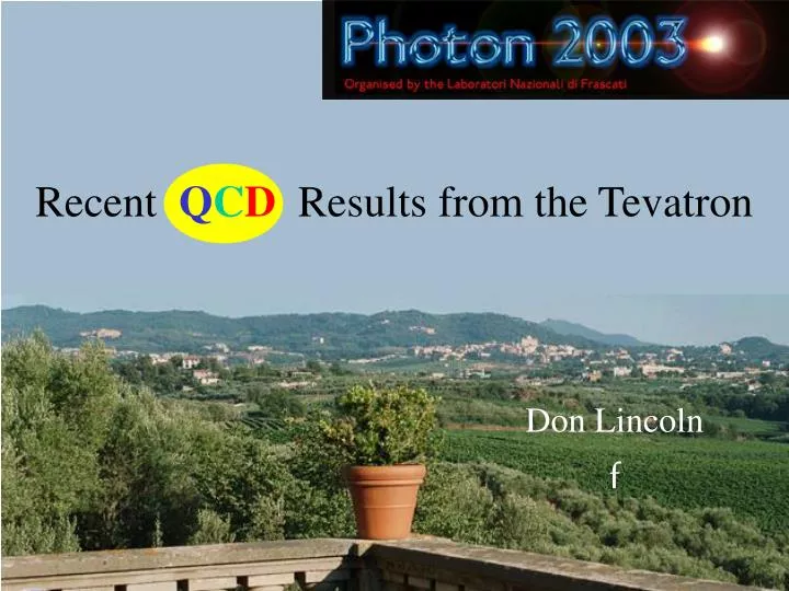 recent q c d results from the tevatron n.