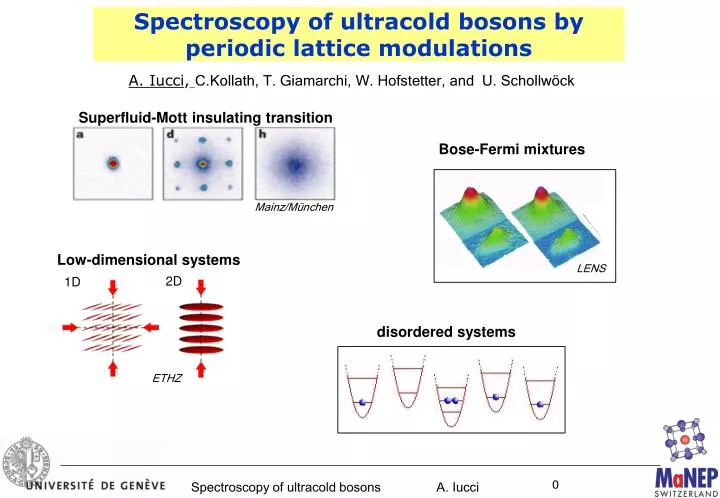 spectroscopy of ultracold bosons by periodic lattice modulations n.