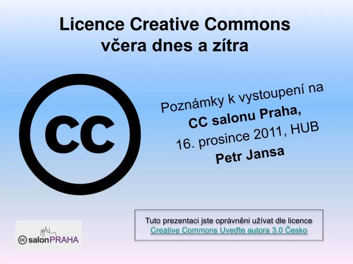 licence creative commons v era dnes a z tra n.