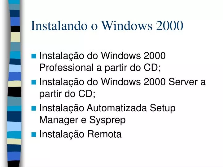 instalando o windows 2000 n.