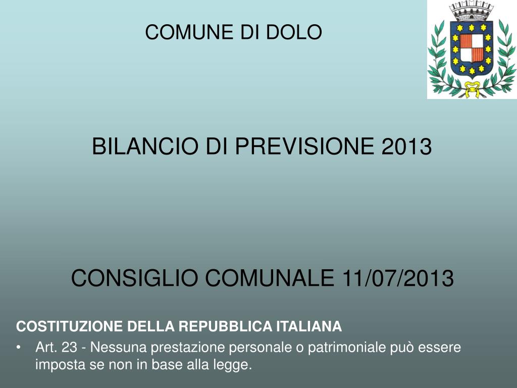 PPT - BILANCIO DI PREVISIONE 2013 PowerPoint Presentation, free download -  ID:4038086