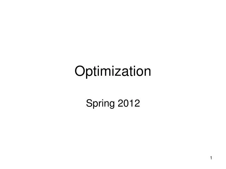 optimization n.