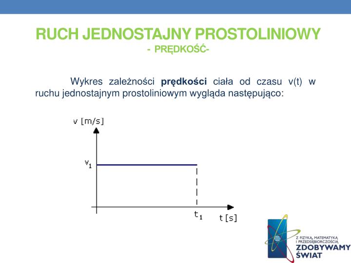 Wzór Na Prędkość W Ruchu Jednostajnym Prostoliniowym PPT - Zadanie projektowe PowerPoint Presentation - ID:4039110