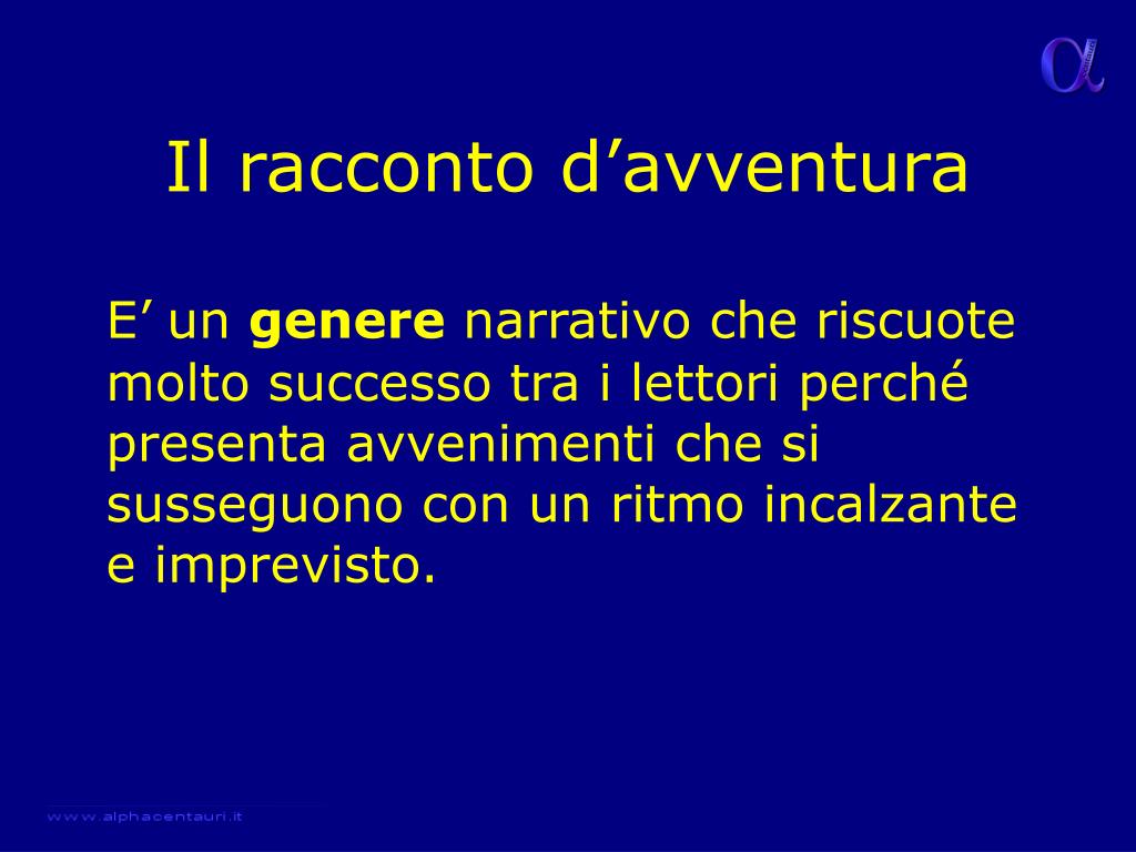 Racconto Di Avventura Con Domande Di Comprensione PPT - Il racconto d’avventura PowerPoint Presentation, free download