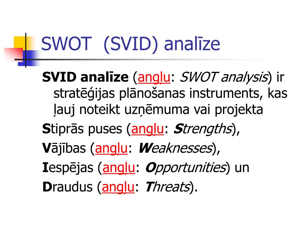 PPT SVID analīze PowerPoint Presentation, free download ID4039316