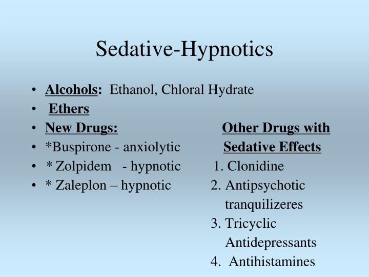 Ppt Sedative Hypnotics Powerpoint Presentation Id 4040469