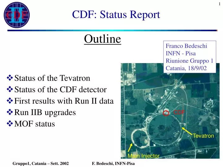 cdf status report n.