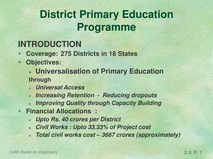 ppt-district-primary-education-programme-powerpoint-presentation