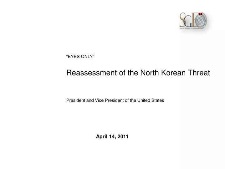 reassessment of the north korean threat n.