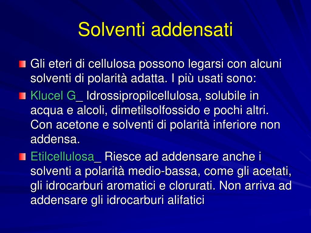 PPT - I SOLVENTI PowerPoint Presentation, free download - ID:4041825