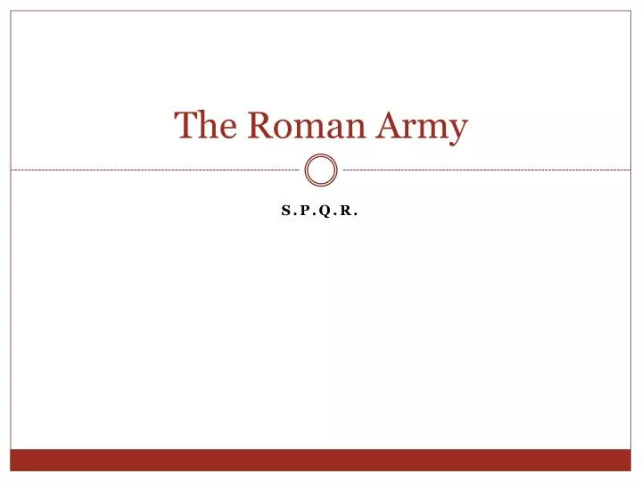 the roman army n.