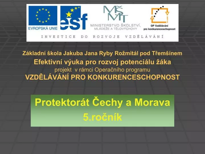 PPT - Protektorát Čechy a Morava 5.ročník PowerPoint Presentation, free  download - ID:4044558