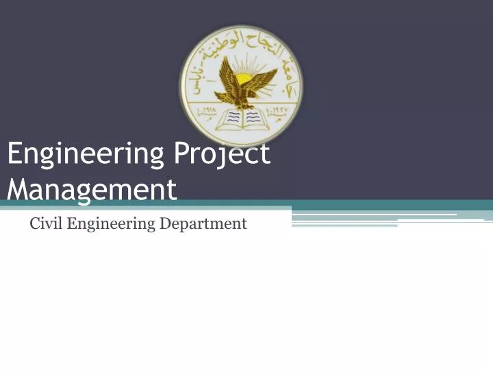 engineering project management n.