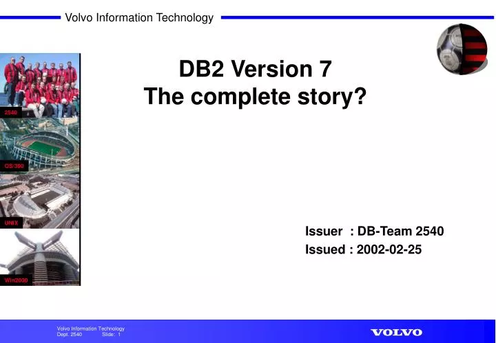 db2 version 7 the complete story n.