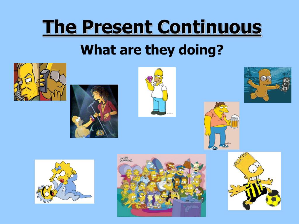 present continuous presentations