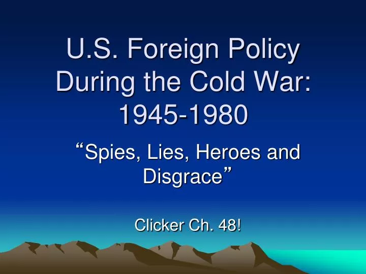 Us foreign policy during 1950