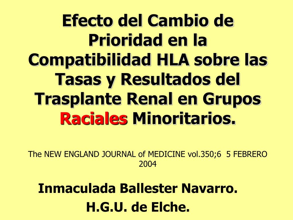 PPT - Inmaculada Ballester Navarro. H.G.U. de Elche. PowerPoint  Presentation - ID:4047496