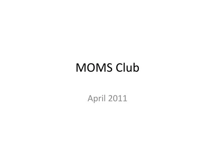 moms club n.