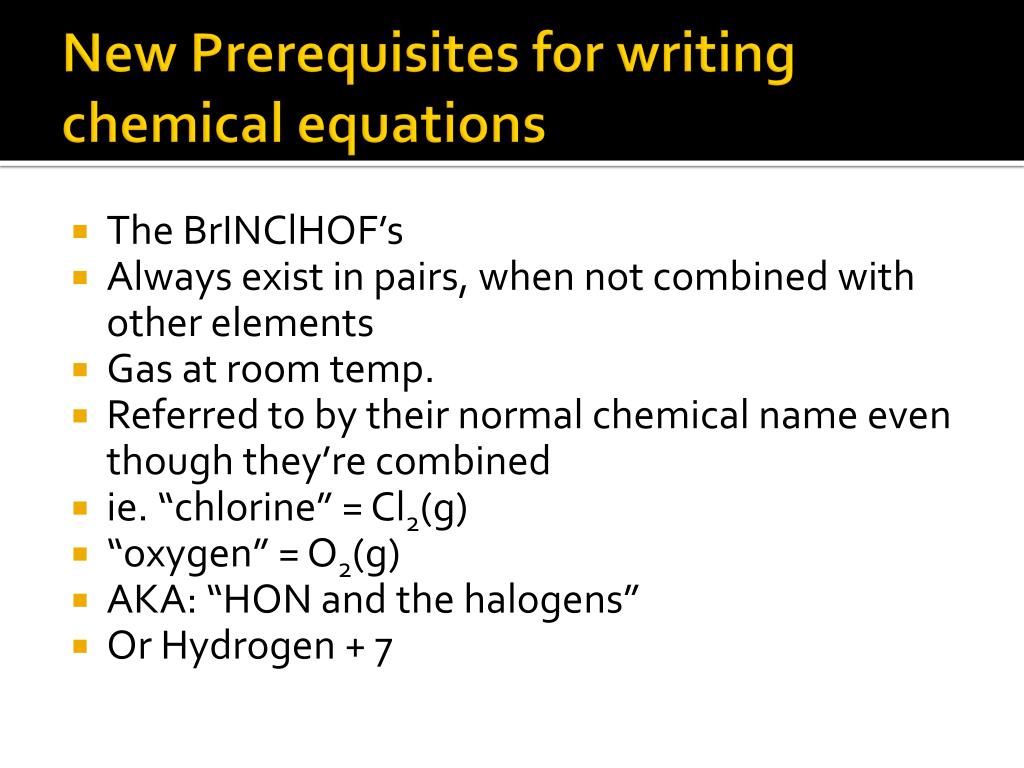 Ppt Writing Chemical Equations Text Reference Ch 7
