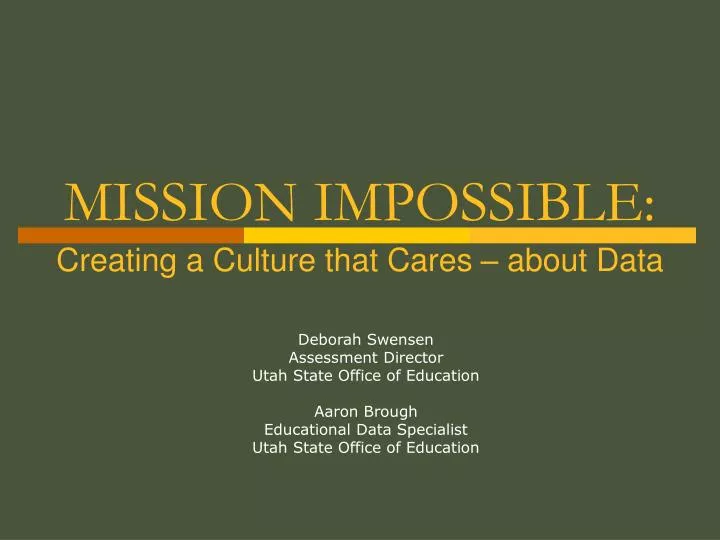 PPT MISSION IMPOSSIBLE PowerPoint Presentation, free download ID