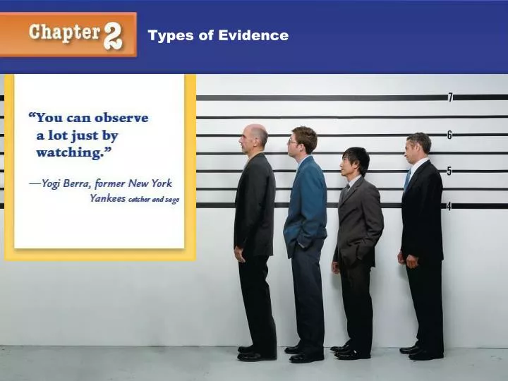 categories and types of evidence and categories and types of evidence and